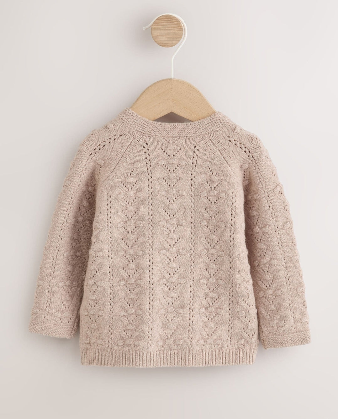 Neutral Stitch Knitted Soft Touch Baby Cardigan