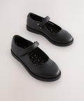 Black Matt School Mary Jane Shoes