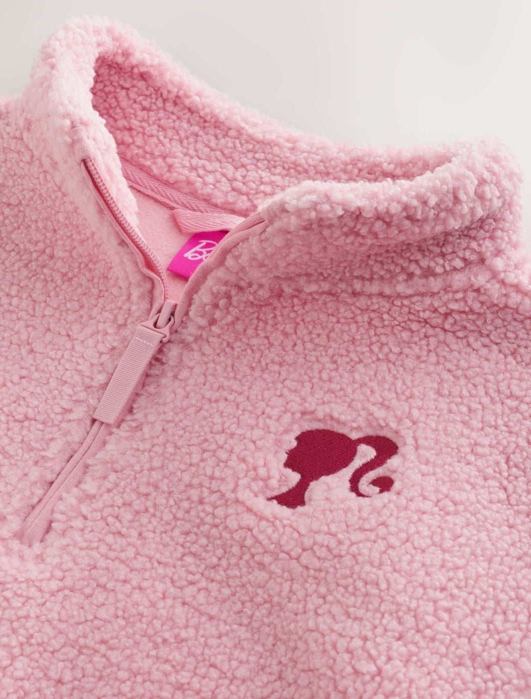 Pink Barbie Half Zip Fleece