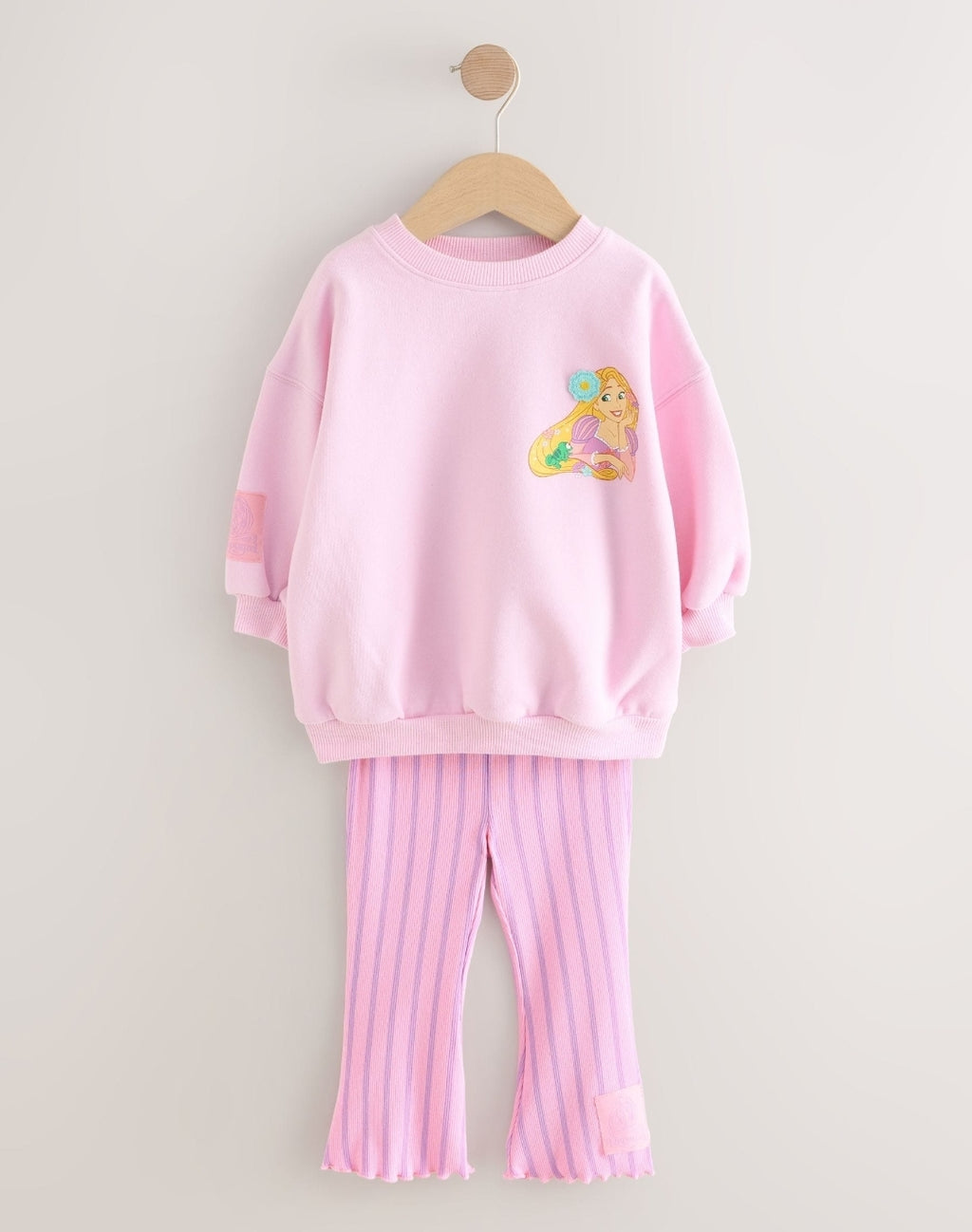 Pink Rapunzel Disney Princess Sweatshirt & Flare Leggings Set