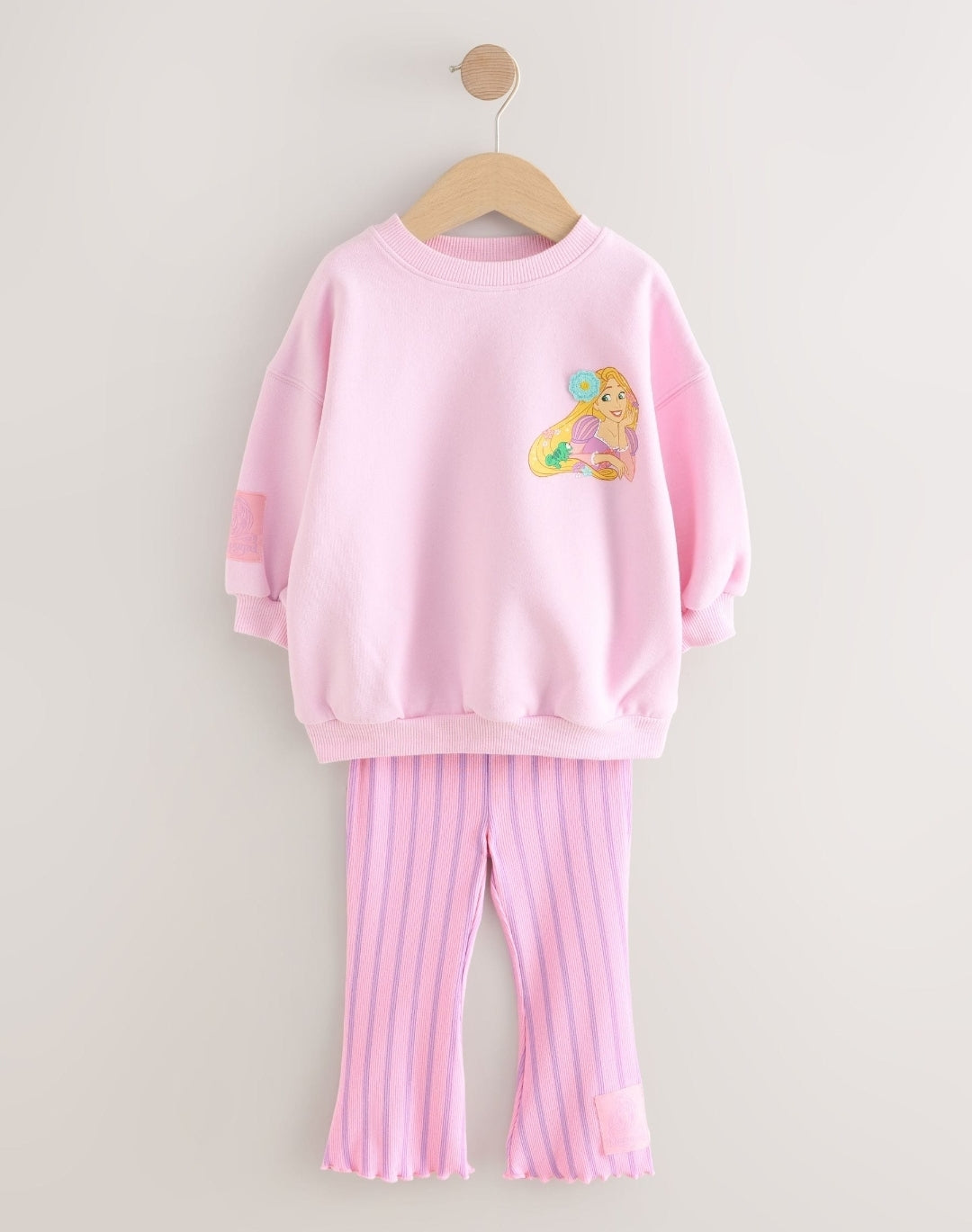 Pink Rapunzel Disney Princess Sweatshirt & Flare Leggings Set
