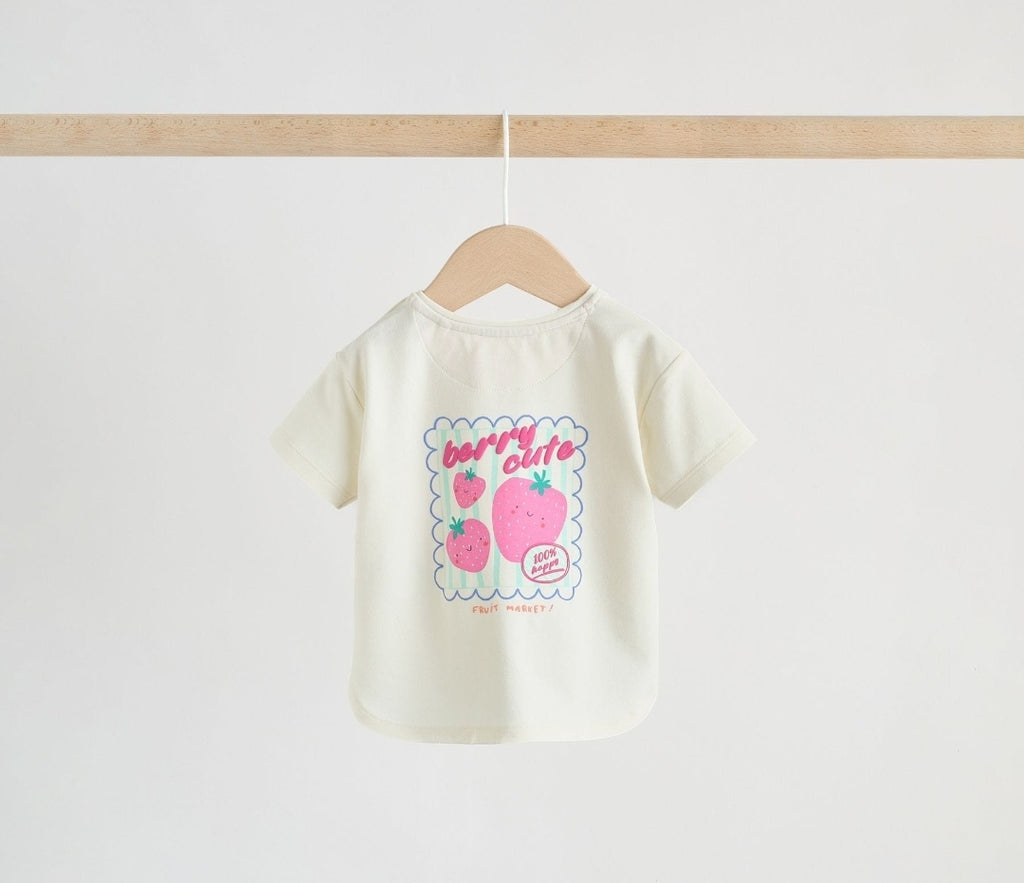 Purple Character Short Sleeve Top and Leggings Baby Set 6 Piece