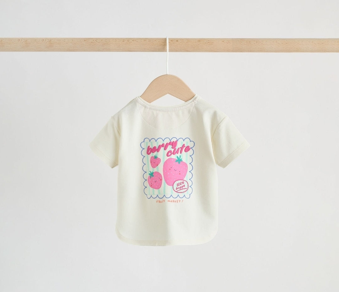 Purple Character Short Sleeve Top and Leggings Baby Set 6 Piece
