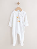 White My First EID Baby Sleepsuit