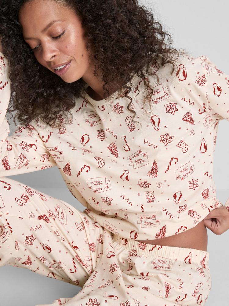 Primark Pure Cotton Printed Christmas Pyjamas