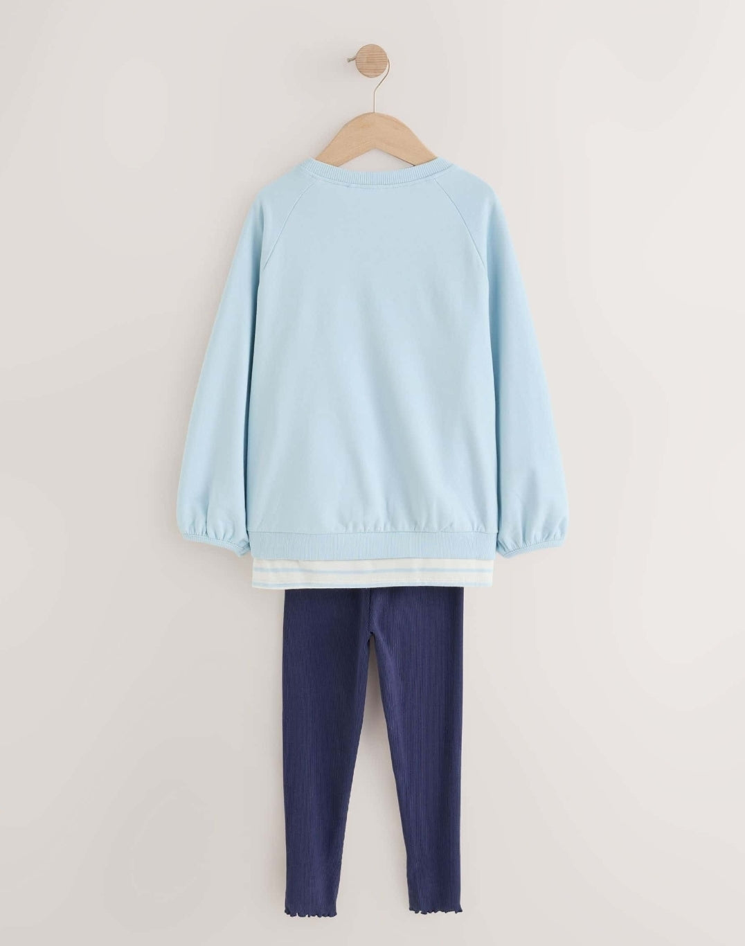 Blue Bear Sweatshirt and Leggings Set