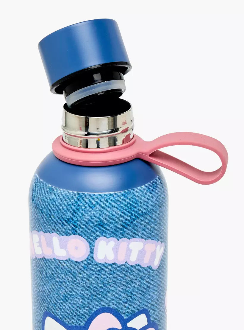 Sanrio Hello Kitty Print Stainless Steel Water Bottle with Loop Handle