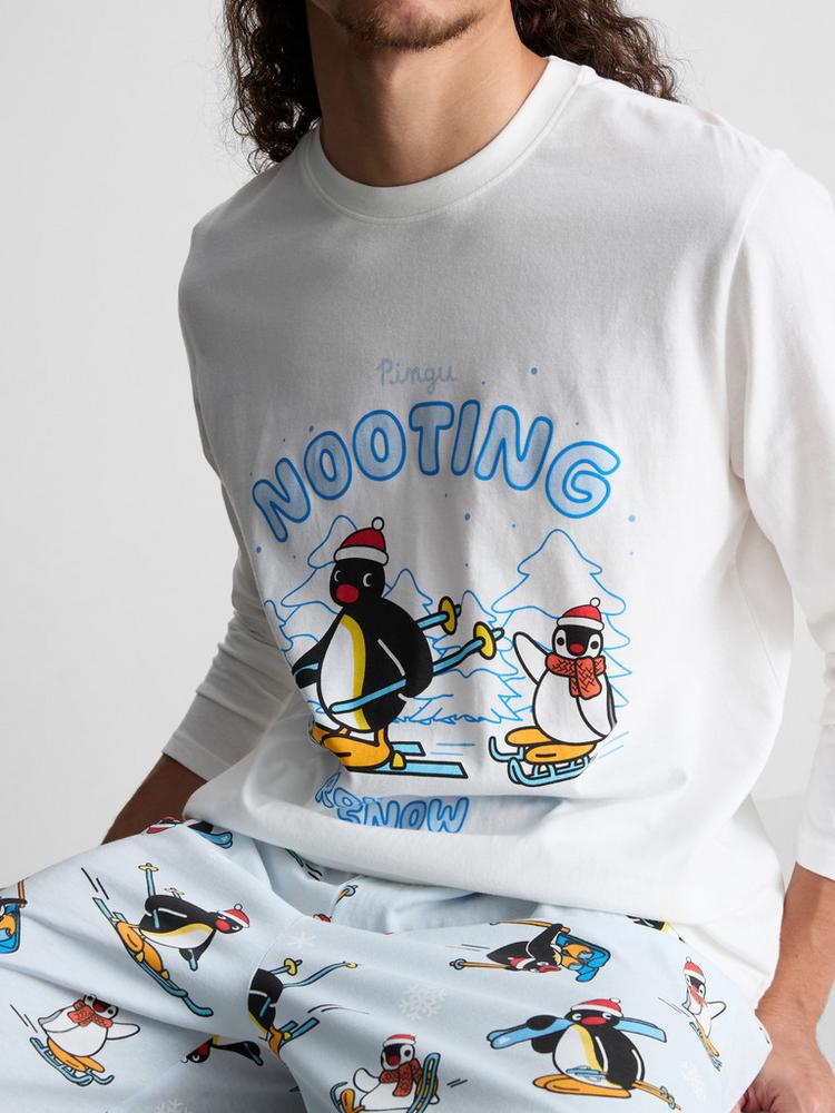 Primark Men’s Pure Cotton Pingu Family Christmas Pyjamas