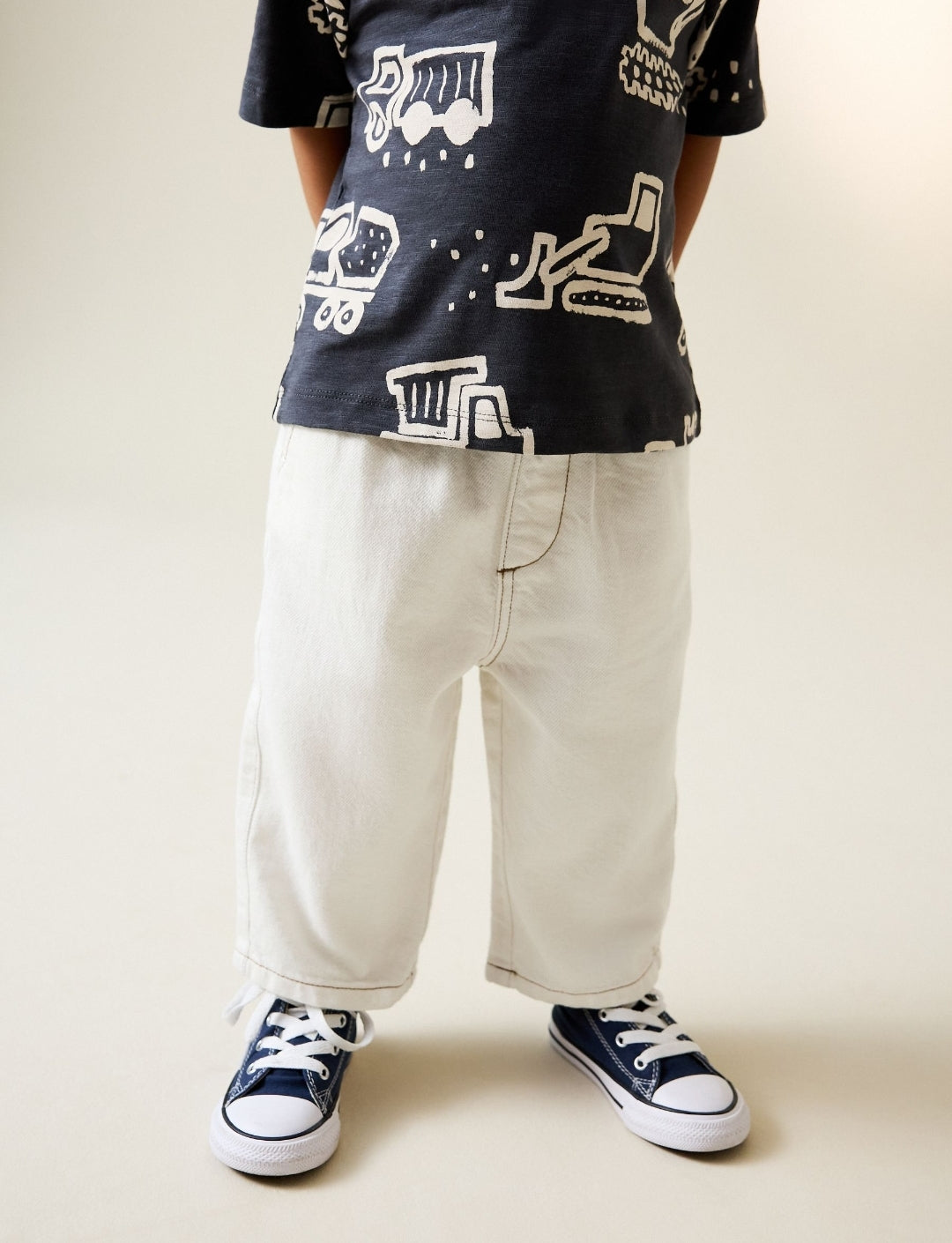 Ecru Wide Fit Jeans