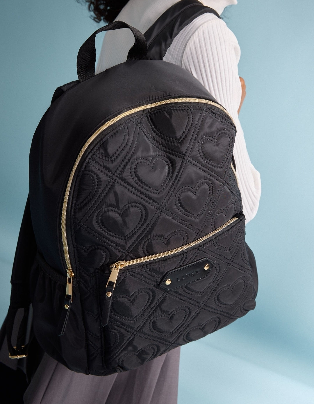 Lipsy Black School Bag and Pencil
Case 2 Pack