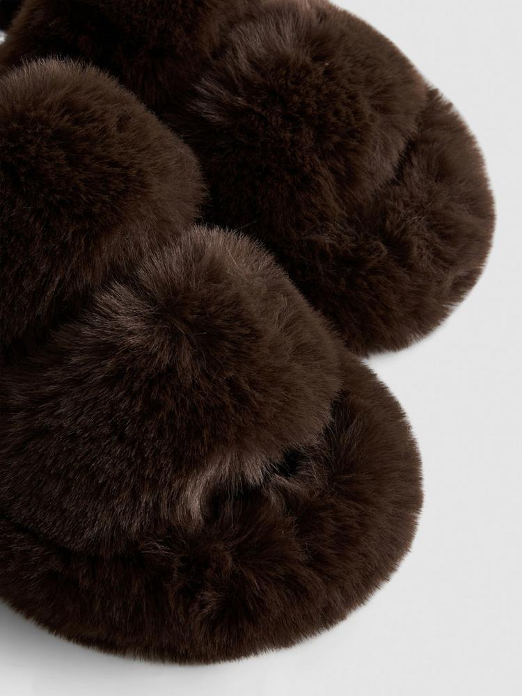 Primark Double Strap Fluffy Slippers