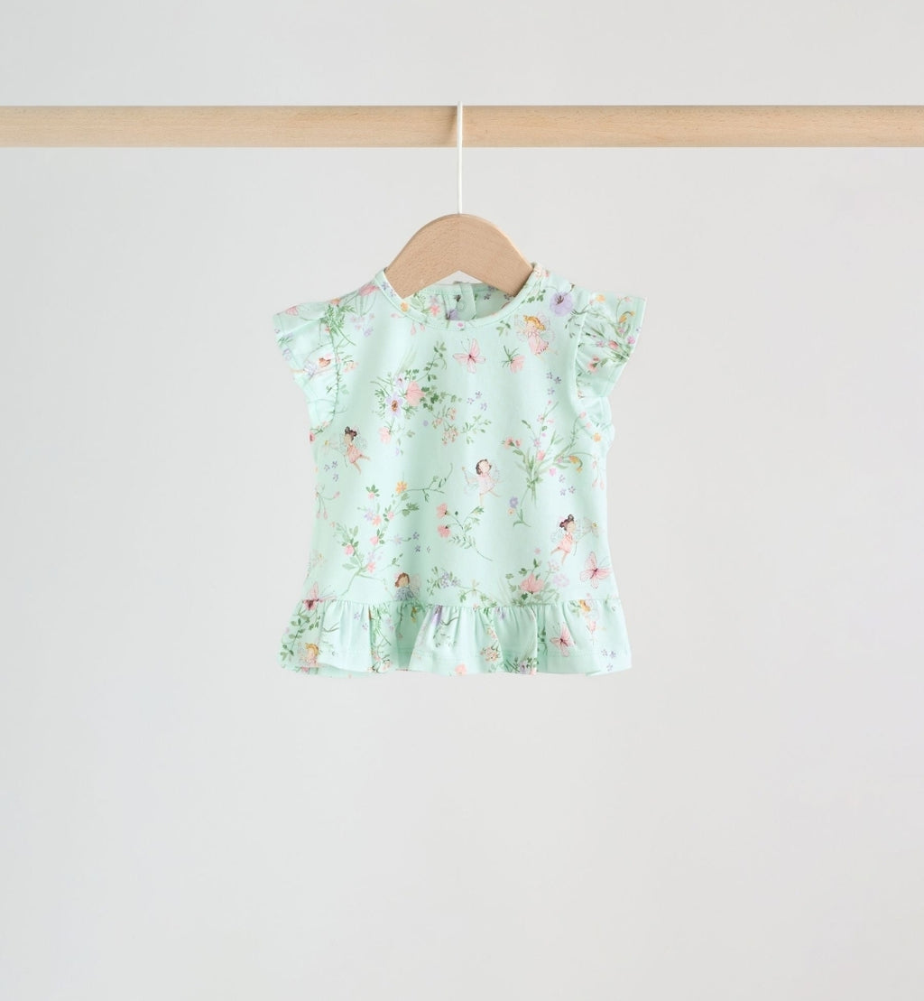 Pink/Mint/White Fairy Short
Sleeve Top and Leggings Baby