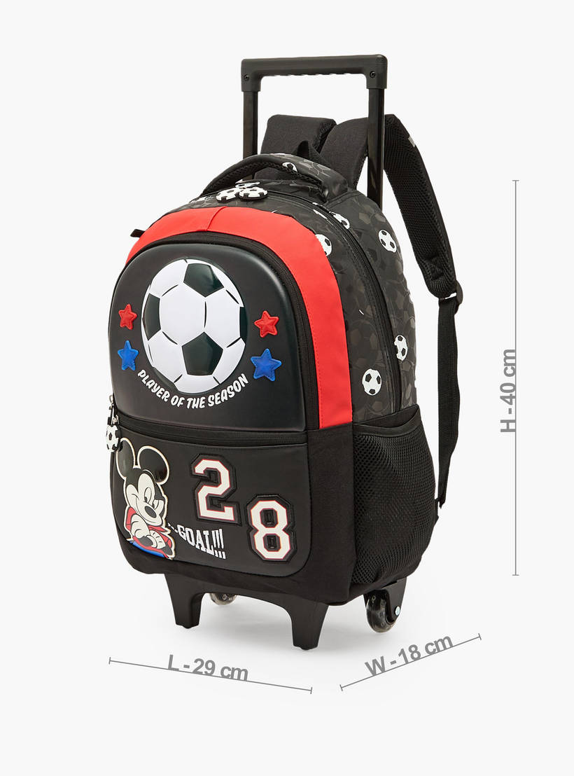 Disney Mickey Mouse Print Trolley Bag for Boys  16 inches