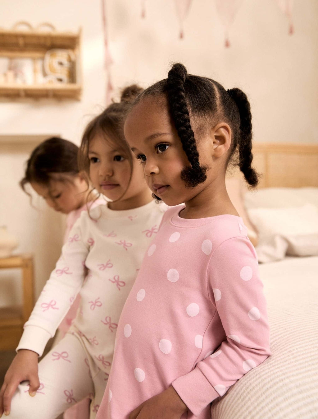 Pink/White Snuggle Pyjamas 3 Pack