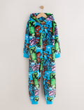 Blue Minecraft Fleece All-In-One