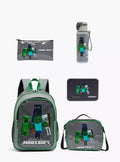 Hollywood Magic Minecraft 5-Piece School Backpack set 16 inches