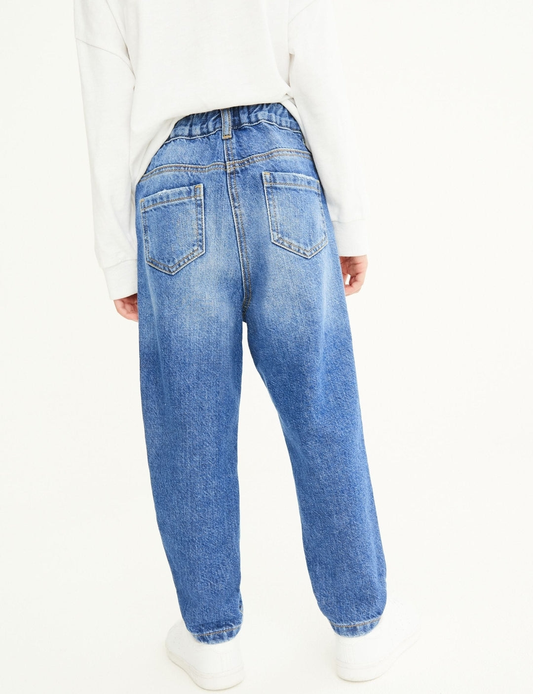 Blue Denim Mom 100% Cotton Jeans