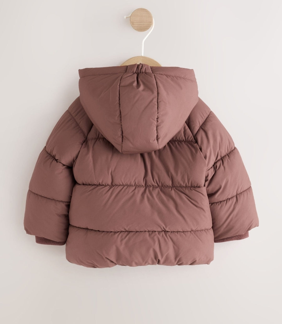 Chocolate Brown Hooded Baby
Puffer Jacket