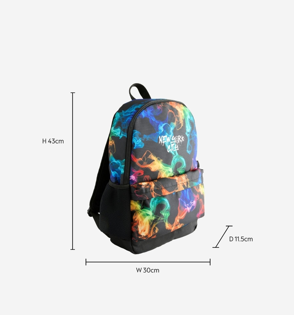 Bright Marble Print Backpack.     16 inches