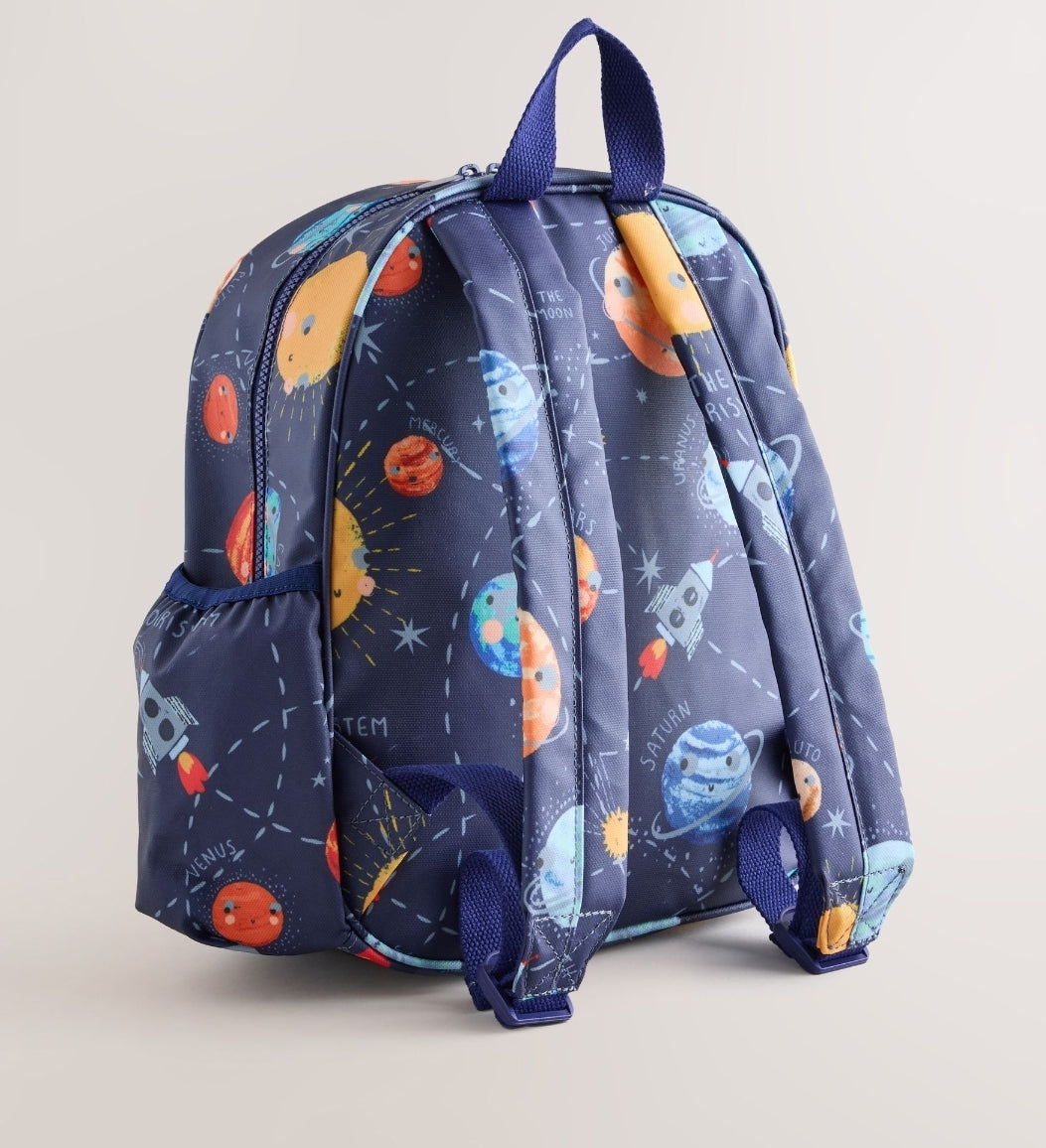 Navy Space Print Backpack14 inches