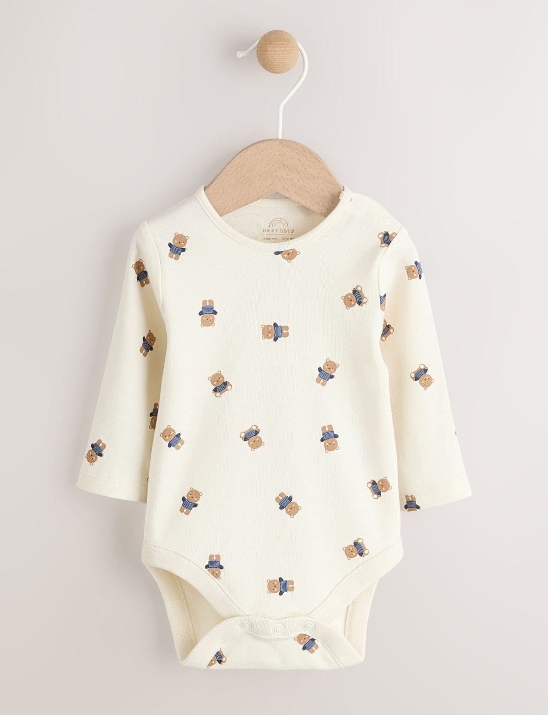 Tan Brown Bear Cord Dungarees and Bodysuit Set