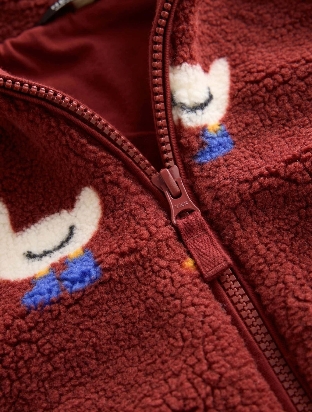 Burgundy Red Duck All Over Print Fleece