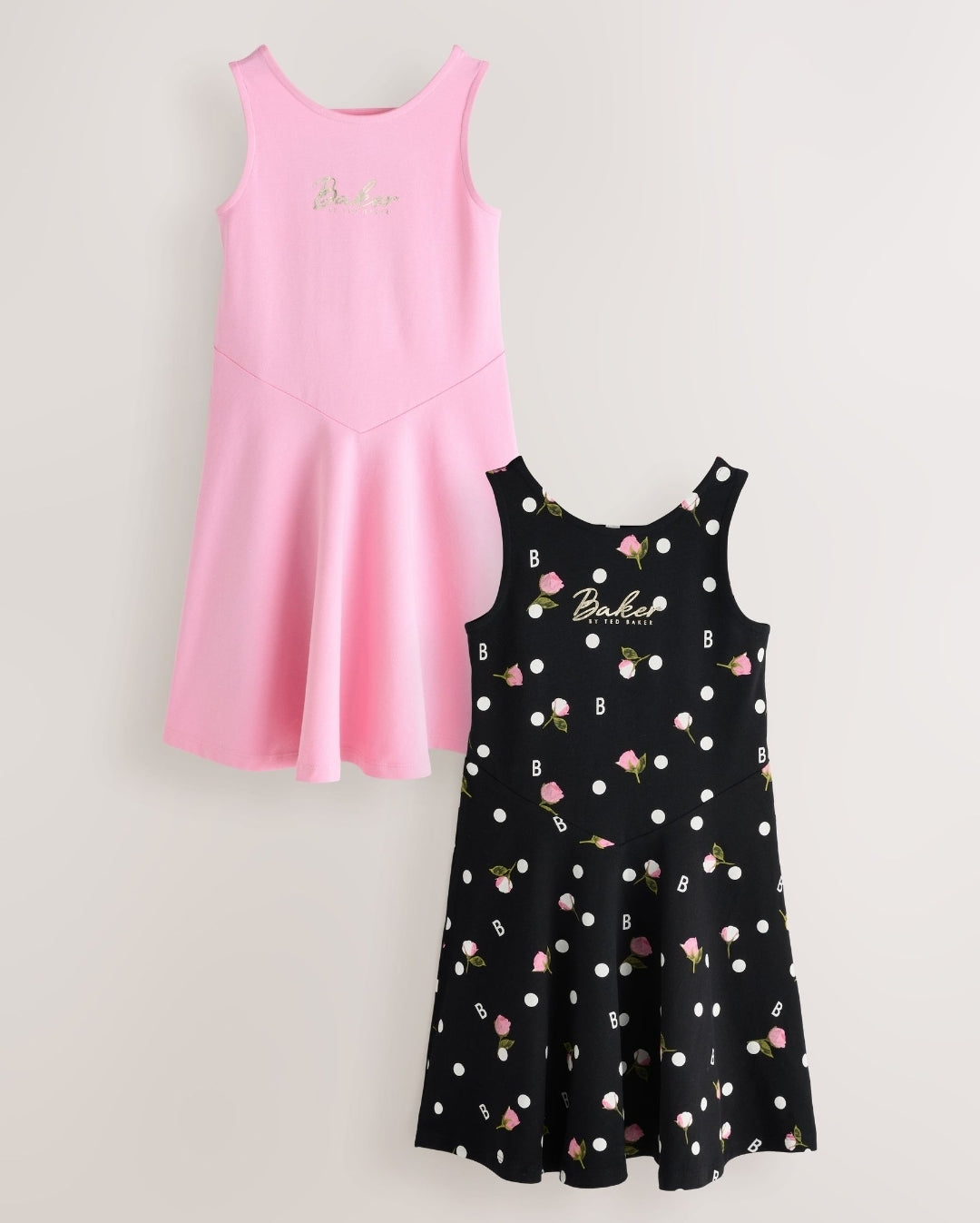 Baker by Ted Baker Polka Dot
Printed Jersey Dresses 2 Pack