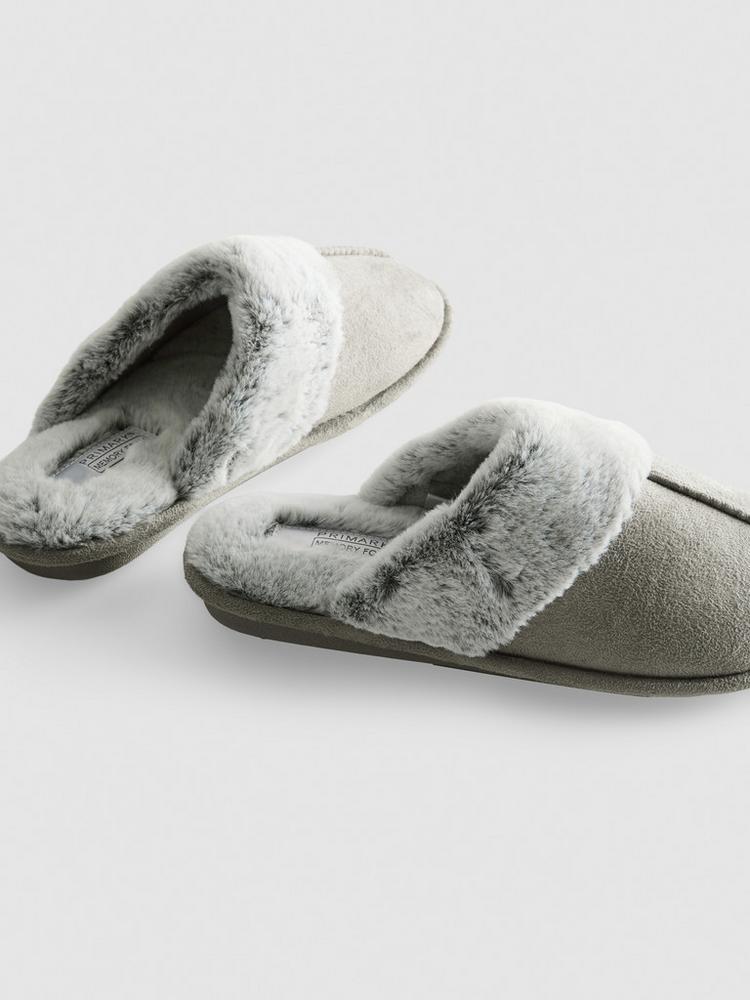 Primark Faux Suede Mule Slippers