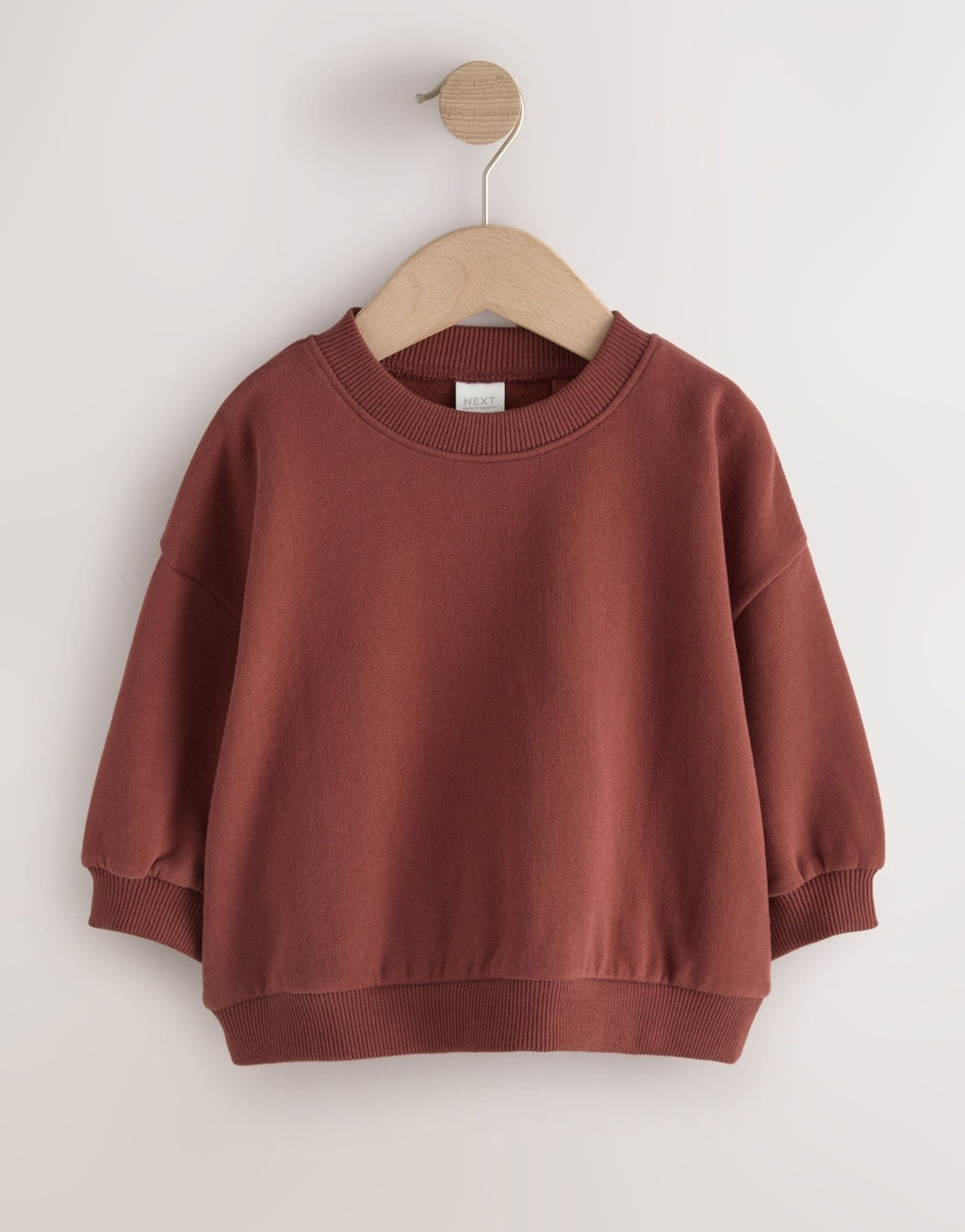 Berry Pink/ Olive Green/ Brown Crew Neck Sweatshirts 3 Pack