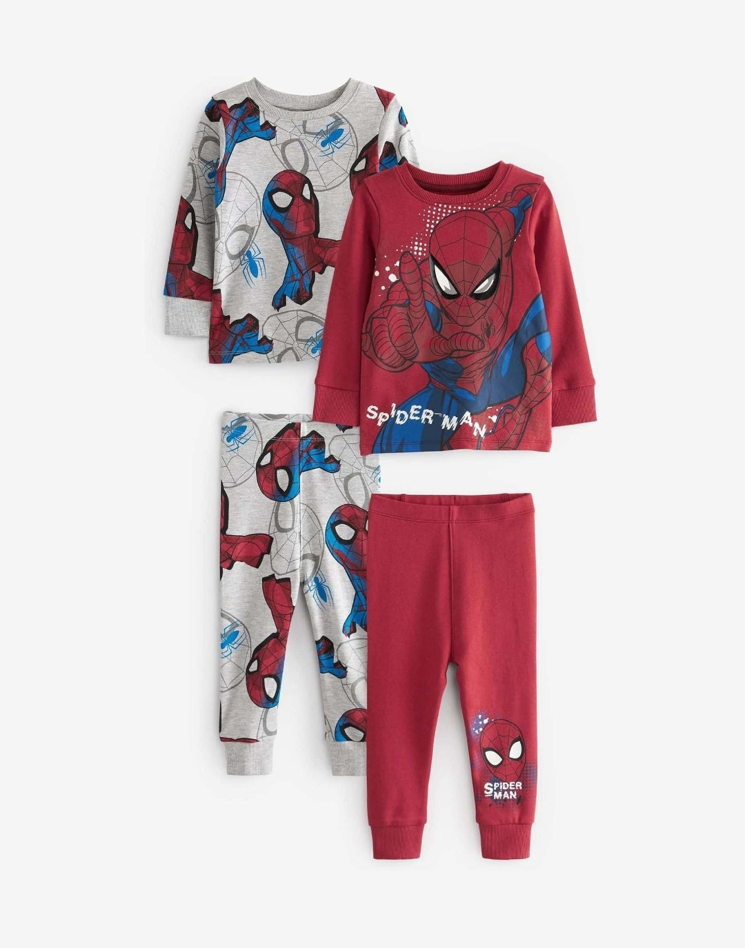 Red/Navy Spiderman Snuggle Pyjamas 2 Pack