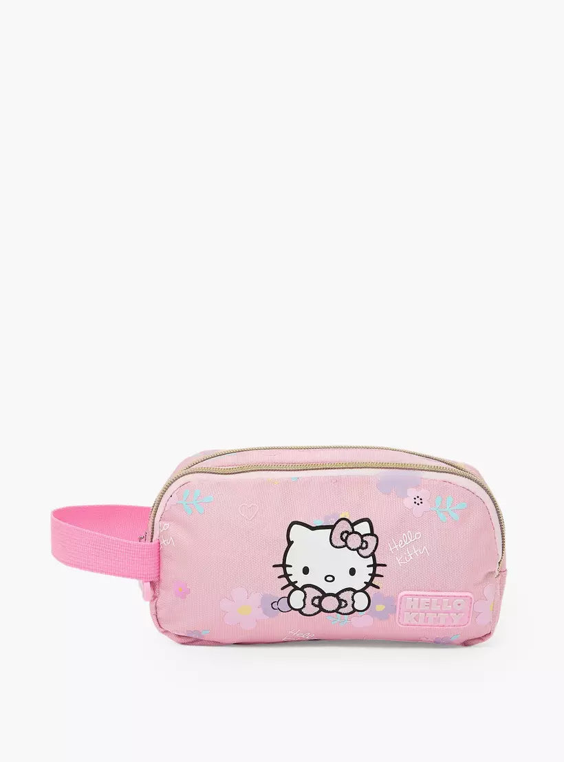 Sanrio Hello Kitty Print Pencil Pouch with 2 Compartments