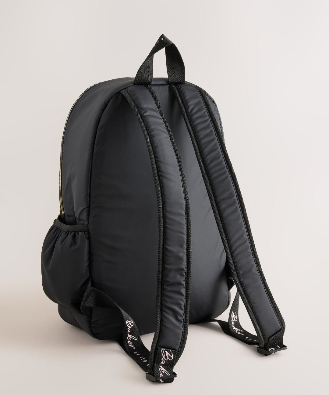 Baker by Ted Baker Black Back to School Childrens Quilted Bow Backpack