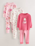 Pink Snuggle Pyjamas 3 Pack