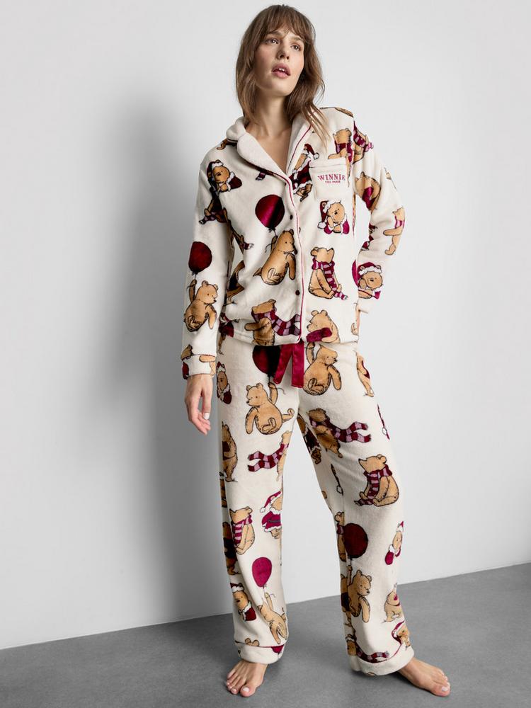 Primark Disney's Winnie the Pooh Fluffy Boyfriend Pyjama Shirt