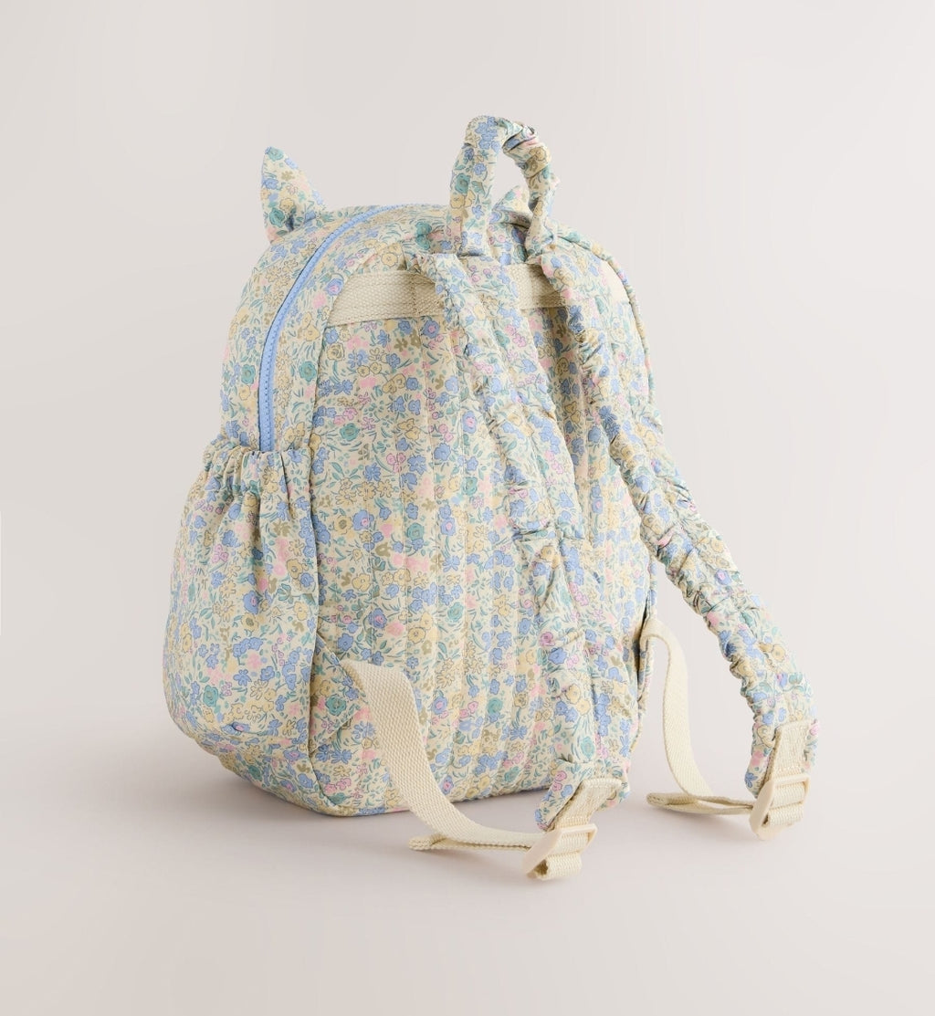 Floral Blue Ditsy Cat Backpack