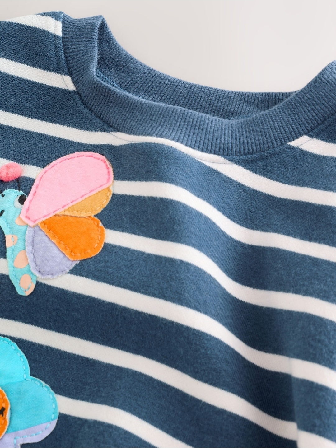 Navy Stripe Characters Sweatshirt and Leggings Set