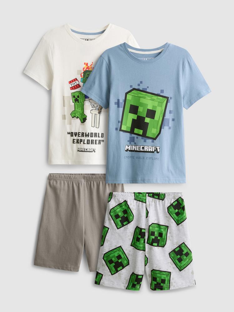 2pk Minecraft Graphic Cotton Short Pyjamas