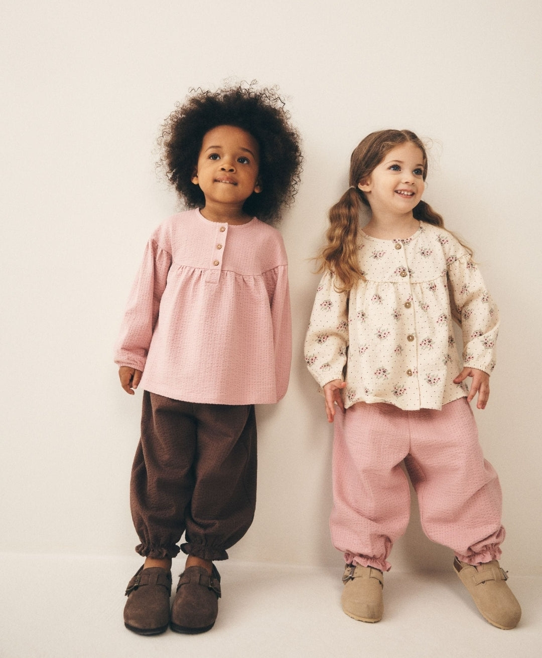 Pink Long Sleeve Blouse and Bloomer Trousers 4 Pack