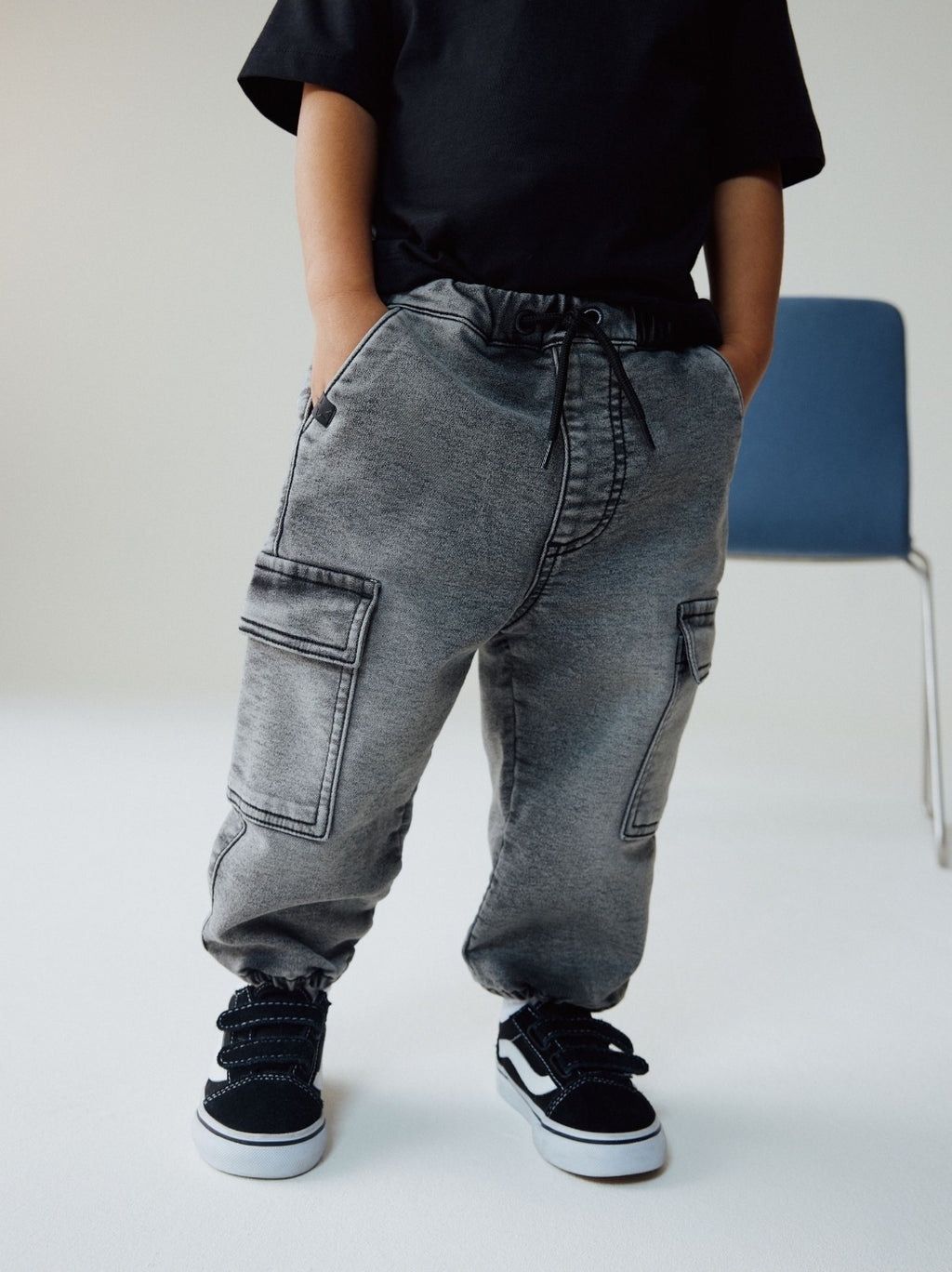 Grey Comfort Stretch Wide Cargo
Jeans