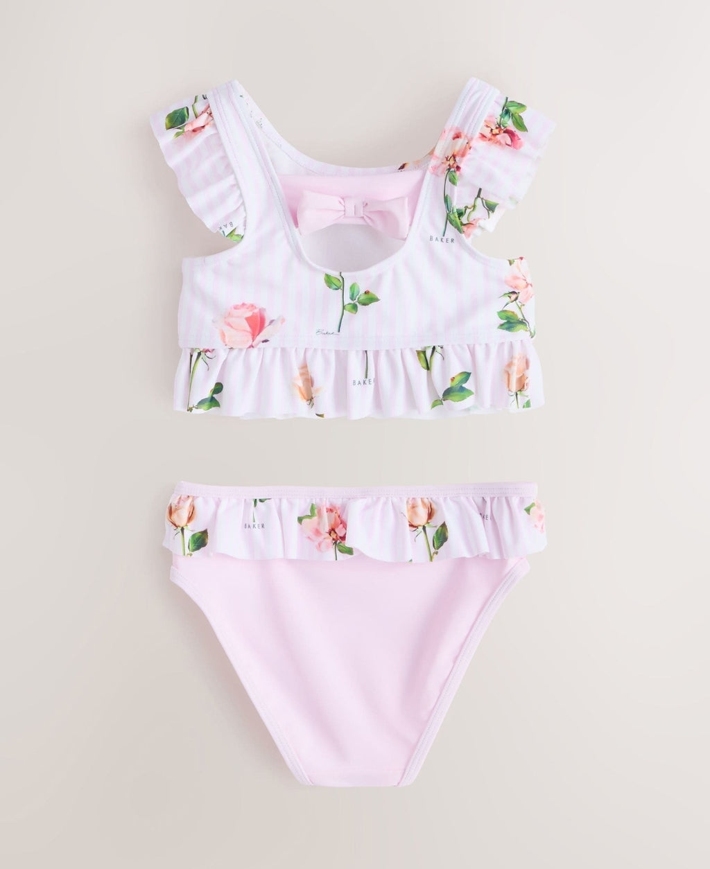 Baker by Ted Baker 2 Piece Frill
Stripe Tonal Bikini