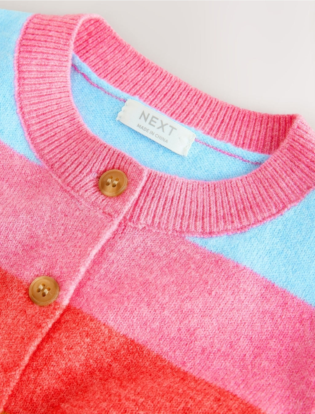 Rainbow Stripe Knit Cardigan