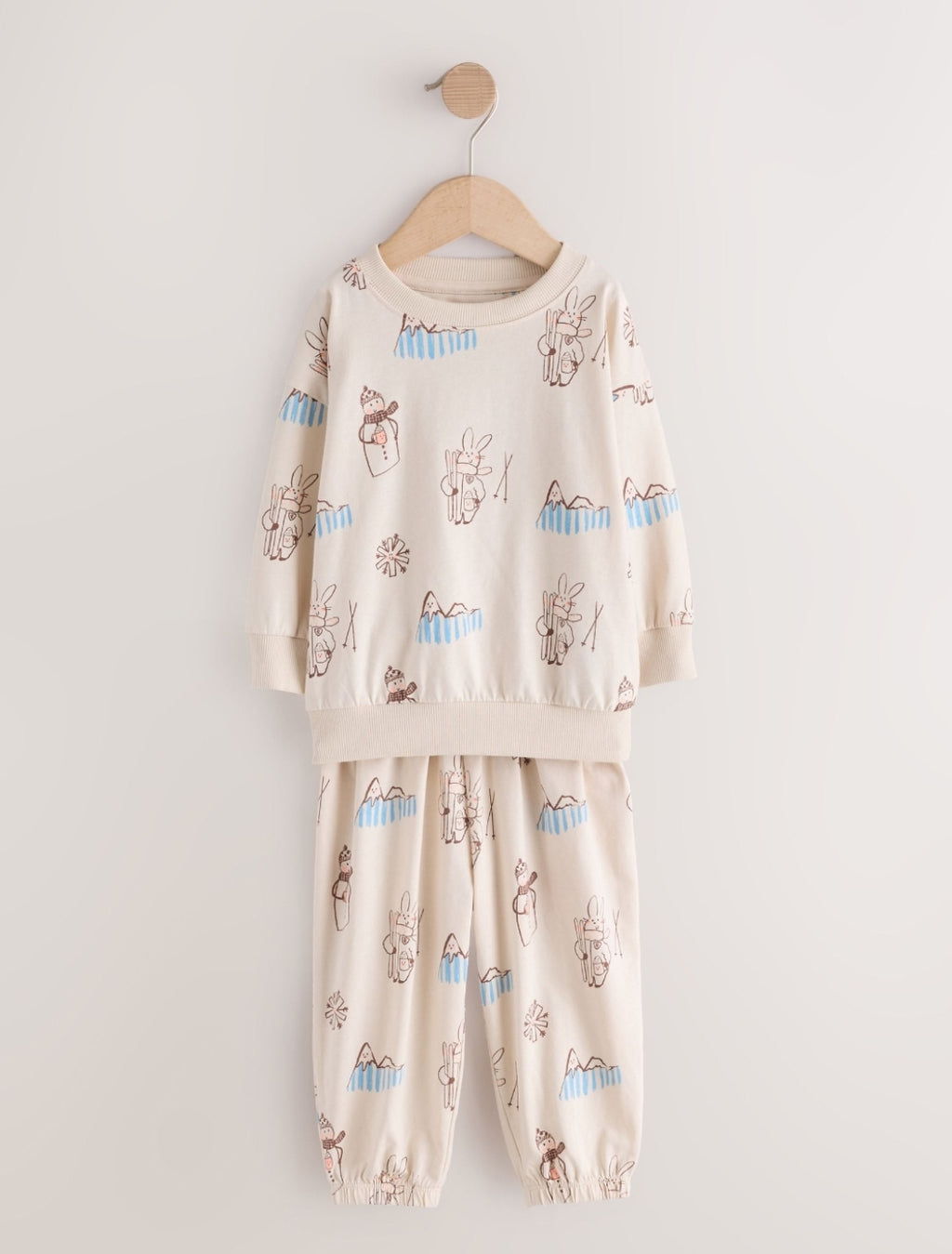 Neutral ski print Jogger Pyjamas 3 Pack