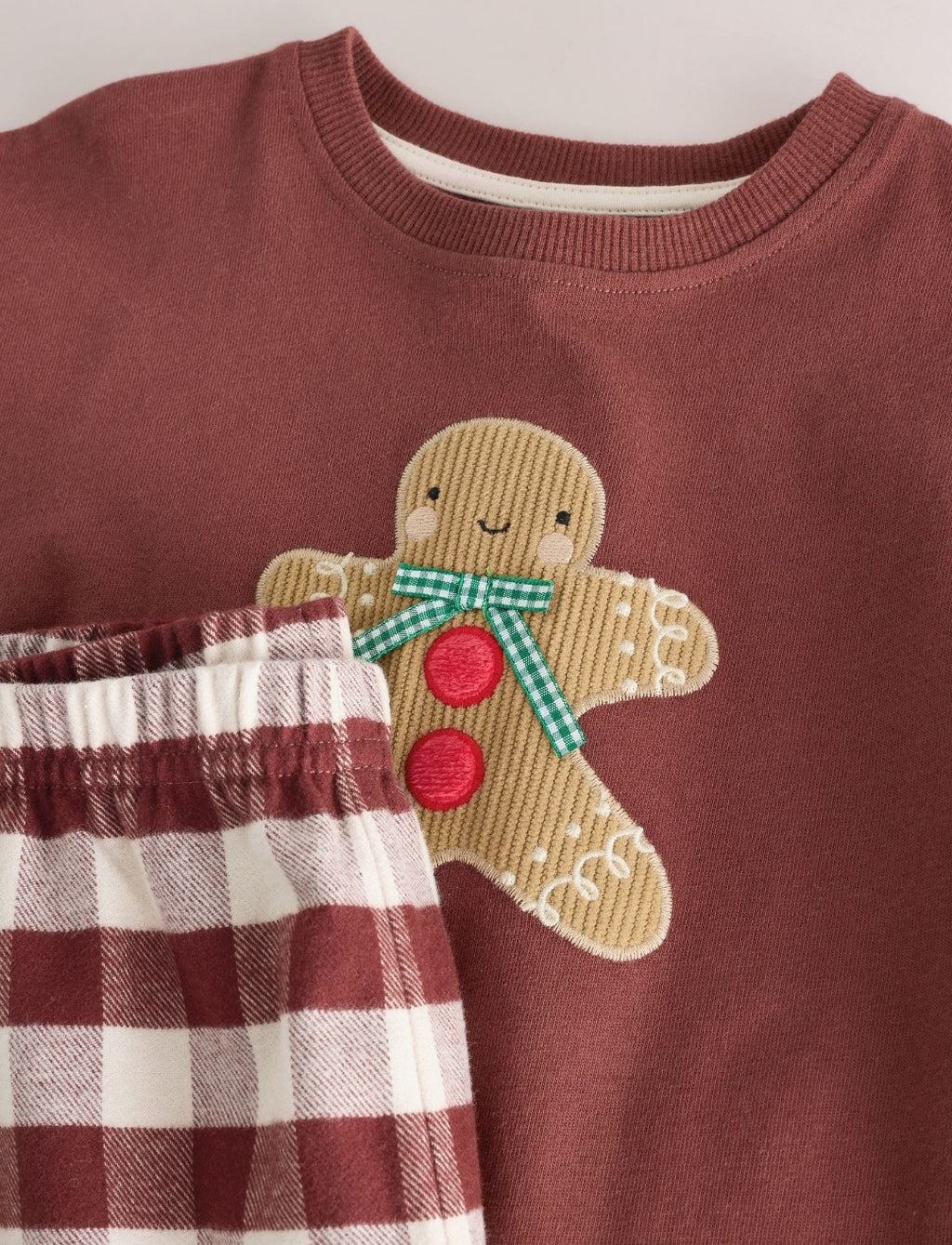 Gingerbread Check Christmas Pyjamas