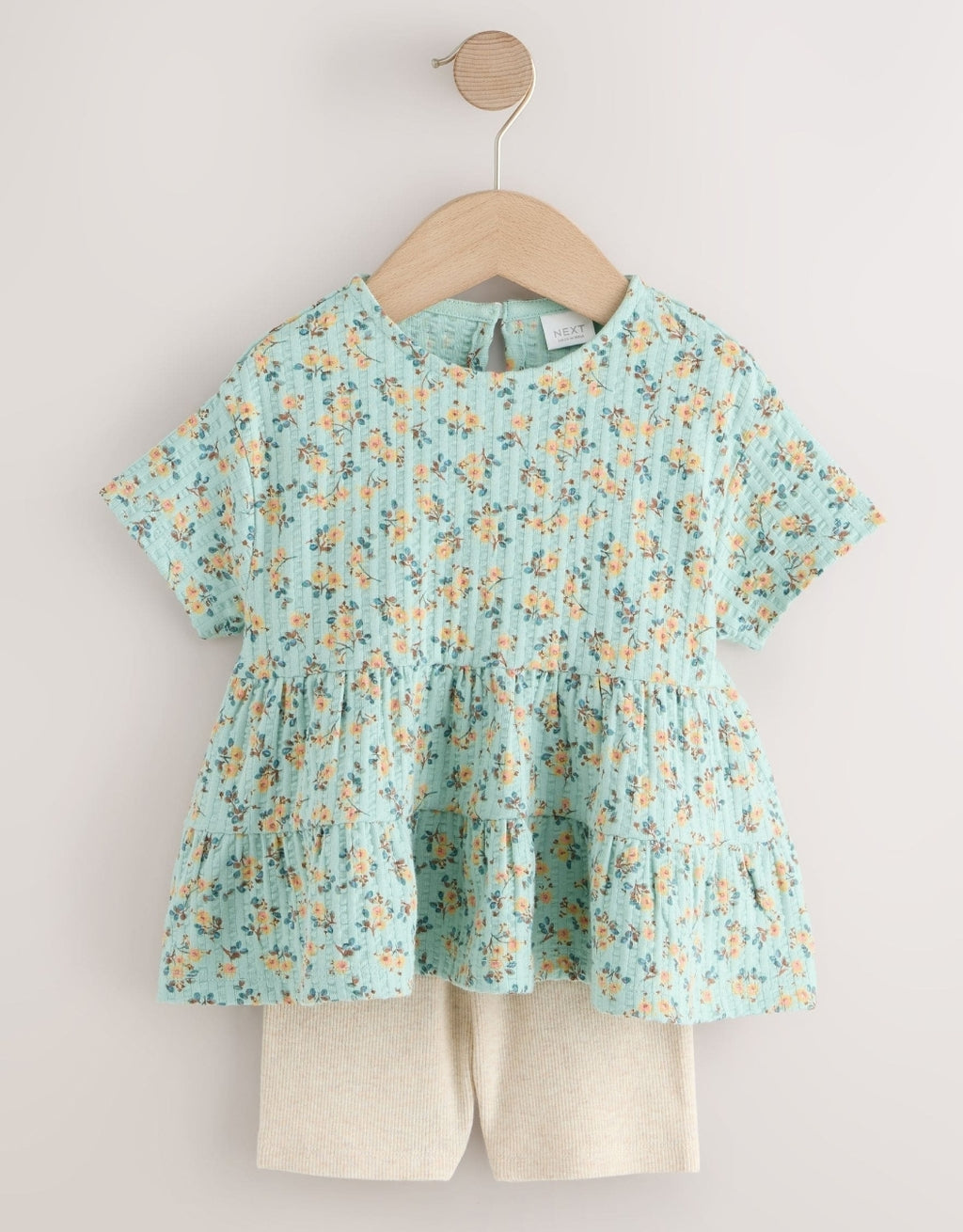 Blue Ditsy Floral Short Sleeve
Blouse Shorts Set