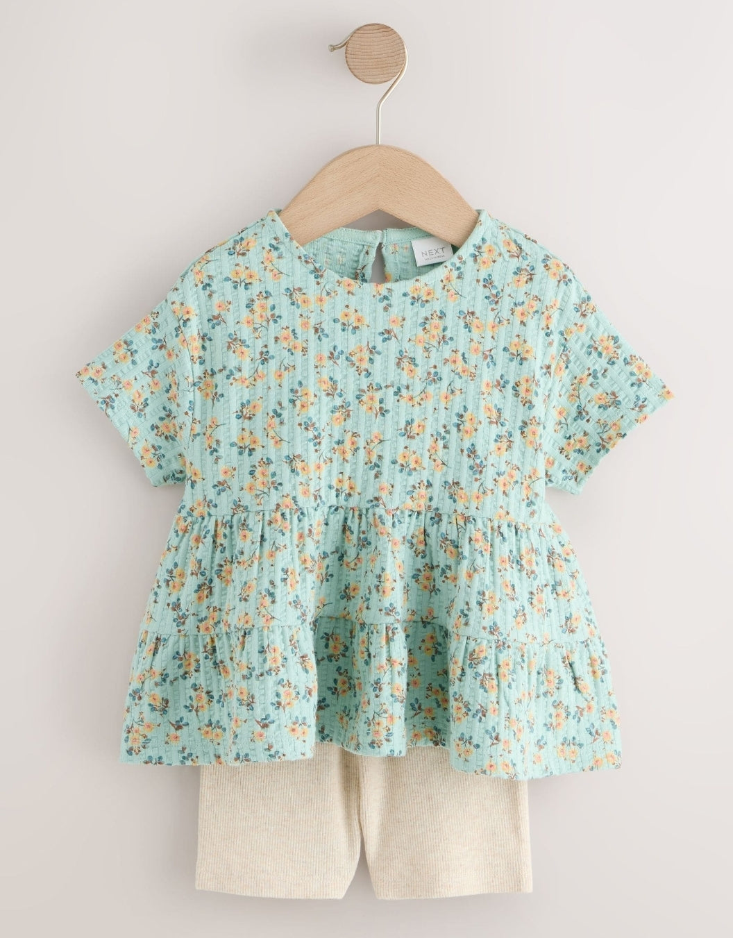 Blue Ditsy Floral Short Sleeve
Blouse Shorts Set
