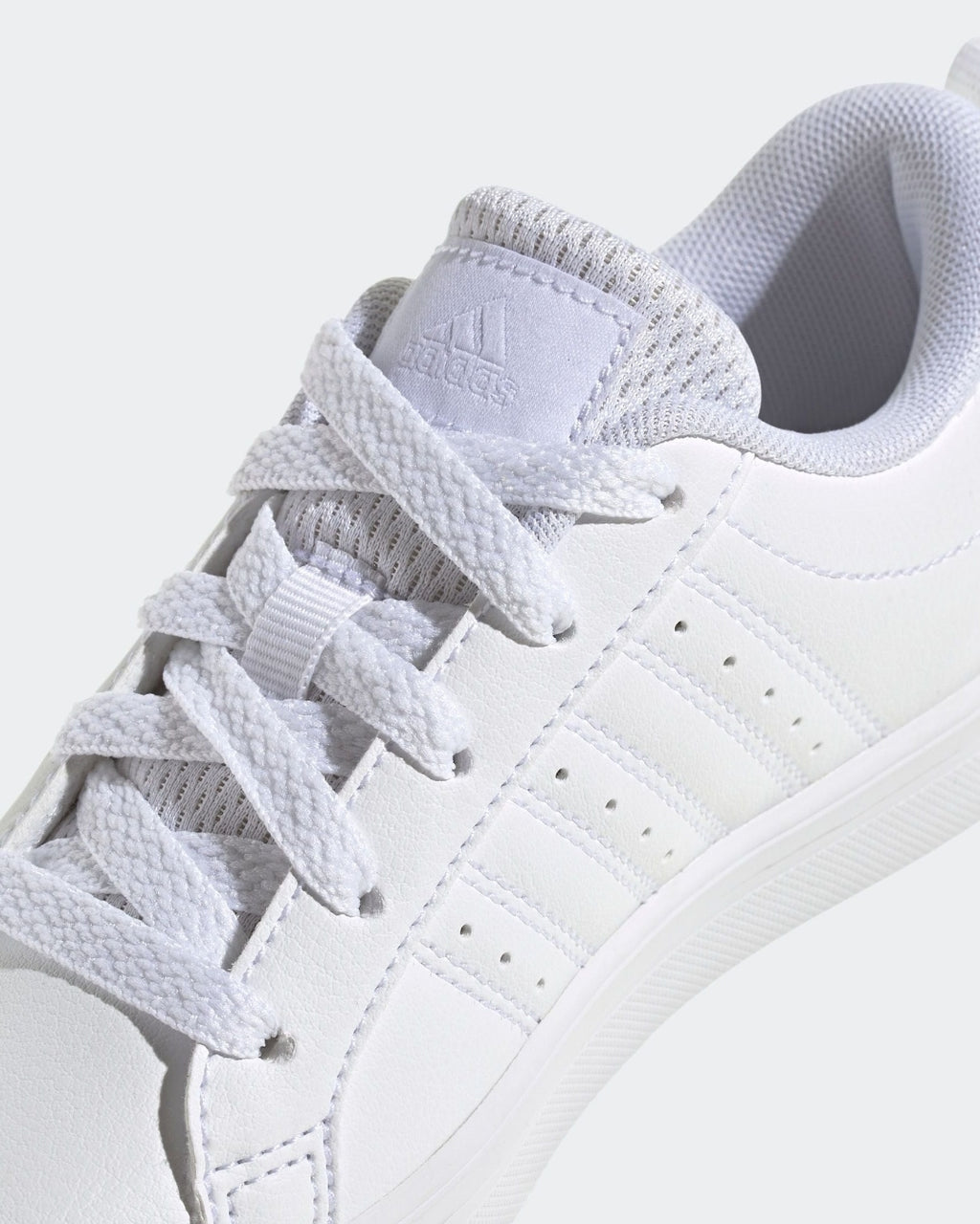 adidas White Lace Up VS Pace 2.0 Kids Trainers