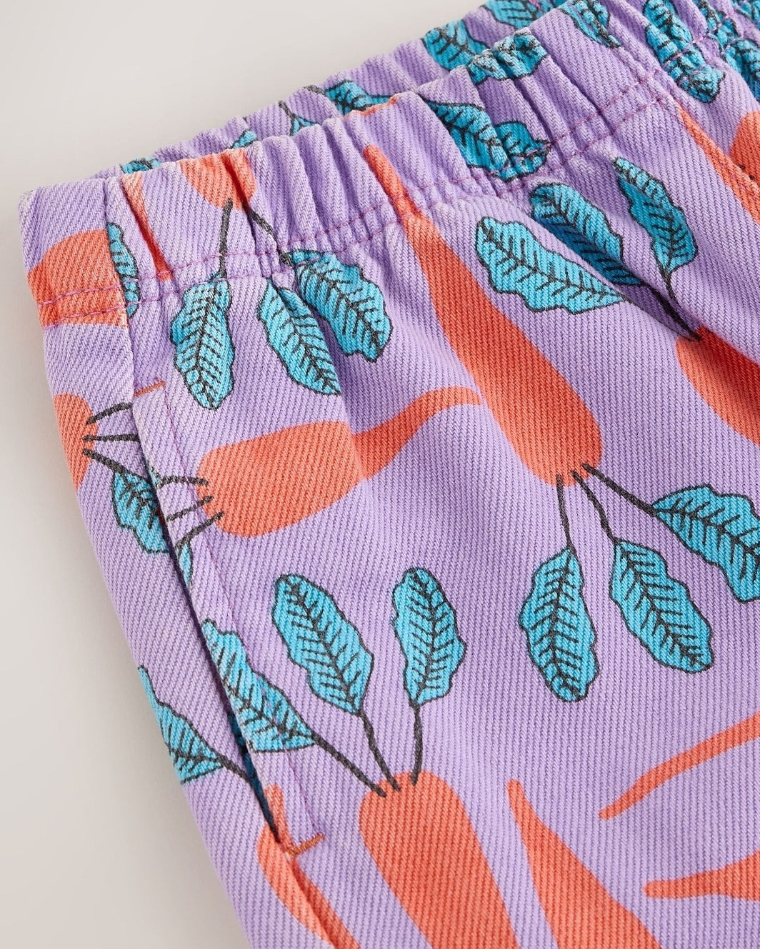 Purple Carrot Printed Jeans