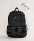 Baker by Ted Baker Black Back to School Satin Bow Backpack