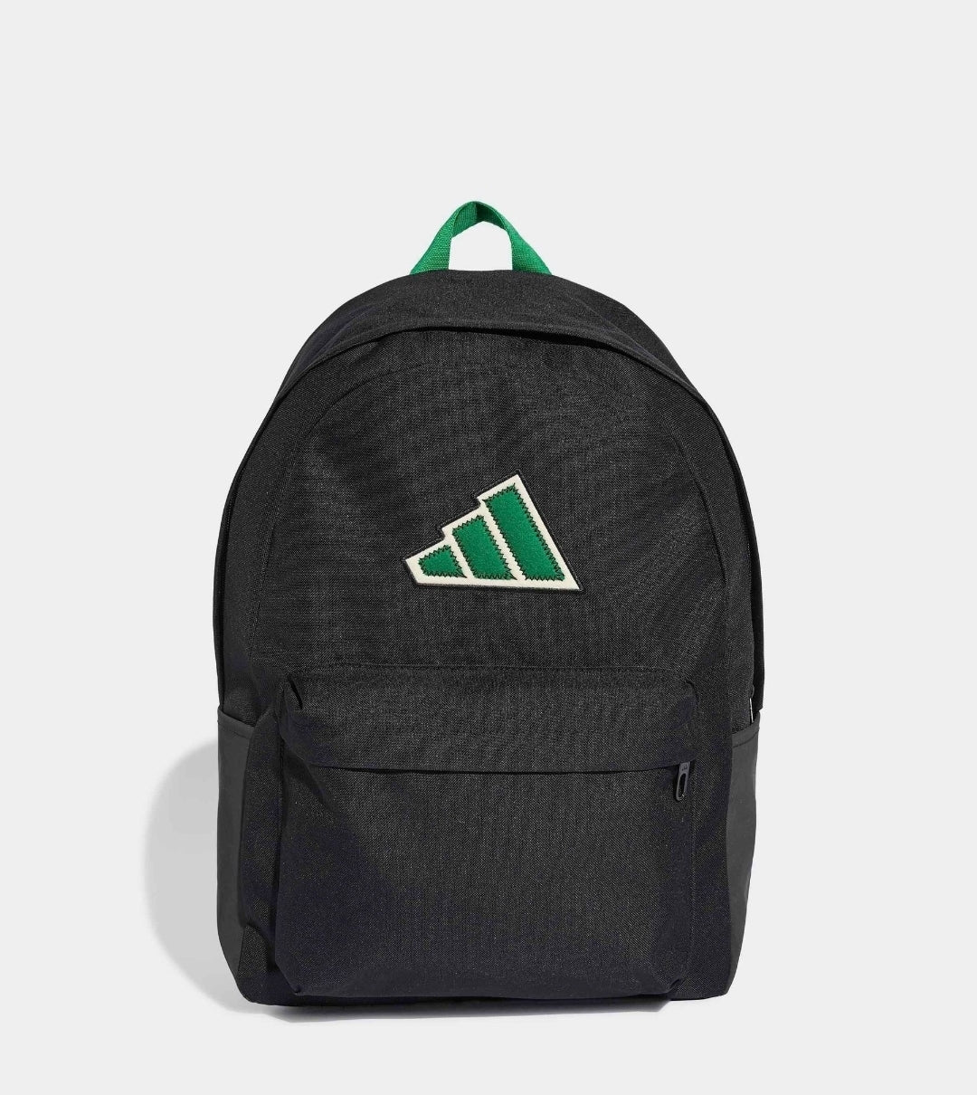 adidas Black/Green Essentials Logo Backpack