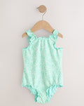 Mint Green Floral Texture Lettuce
Edge Swimsuit